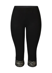Capri zeze malus 616 pitsilahje musta 0425 - caprit ja shortsit