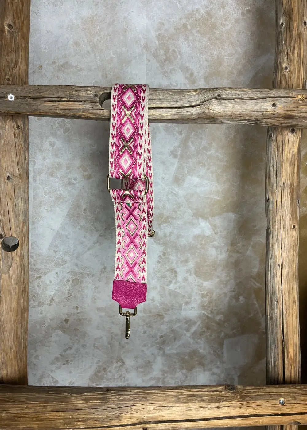 Laukkuhihna fp pattern eri värejä | pinkki | laukut ja laukkuhihnat