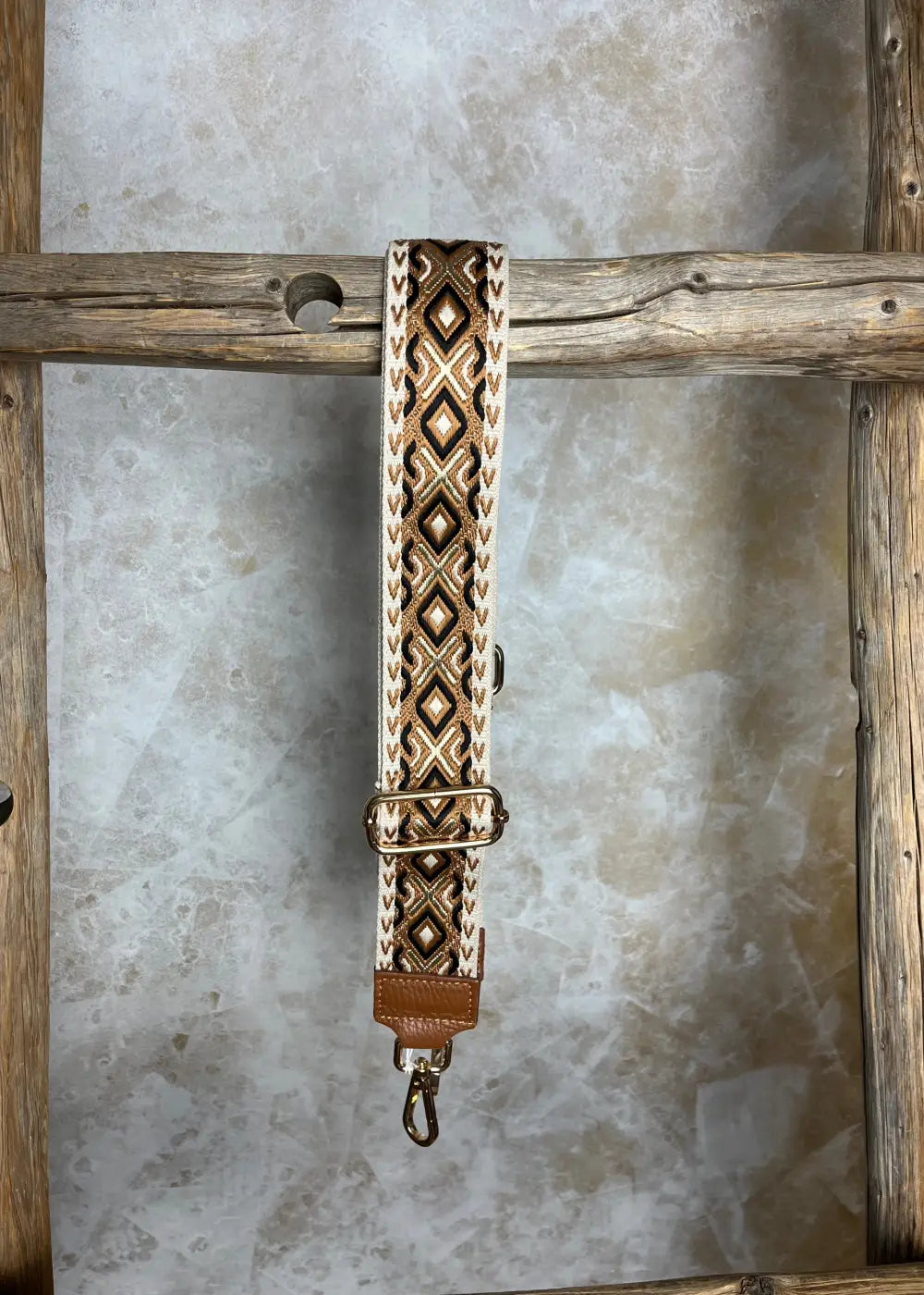 Laukkuhihna fp pattern eri värejä | kameli | laukut ja laukkuhihnat